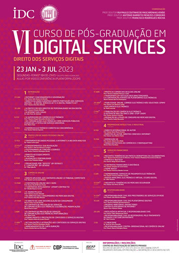 VI Curso de Pós-Graduação em Digital Services